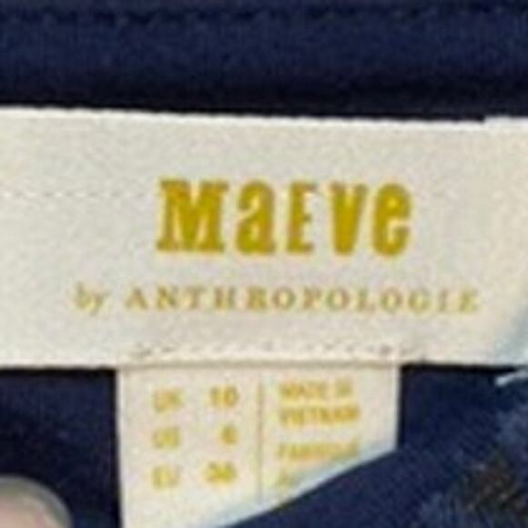 Anthropologie Maeve Hannon Cotton Bled Knit Textured Layered Pencil Skirt - Picture 8 of 13